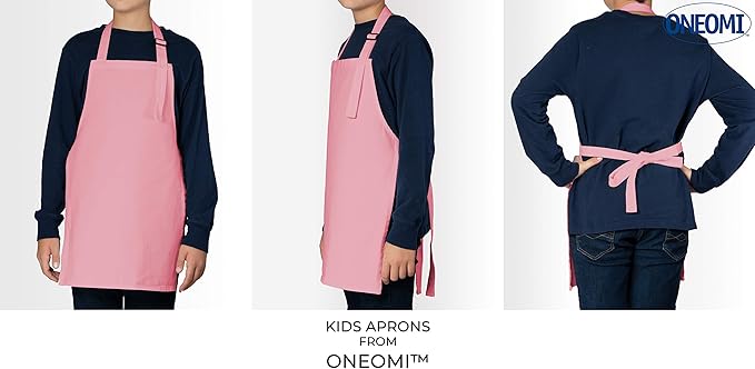 Kids Apron, Medium, 100% Cotton With An Adjustable Strap to fit All Ages