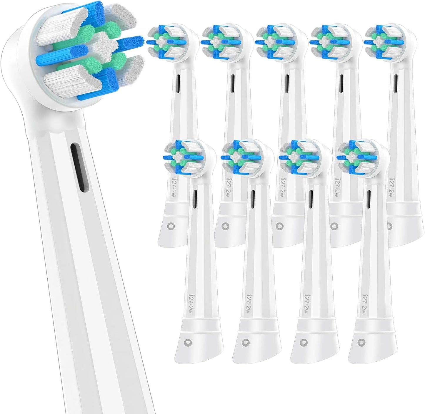 iO Replacement Heads Compatible with Oral B iO, for Oral B iO 2/3/4/5/6/7/8/9/10 Series Electric Toothbrushes, Medium Softness for Protect Teeth and Gums, 10 White