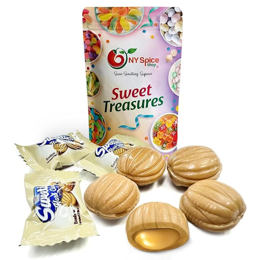 NY Spice Shop Candy Discs Collection (2 Pound (Pack of 1), Caramel Cream Hard Candy)