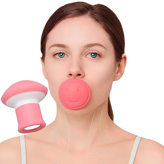 Jaw Exerciser,Double Chin Reducer,Facial Yoga for Skin Tighten Firm,Face Exerciser& Jawline Shaper, Jaw Trainer,Facial and Neck Exercise for Women and Men (One)