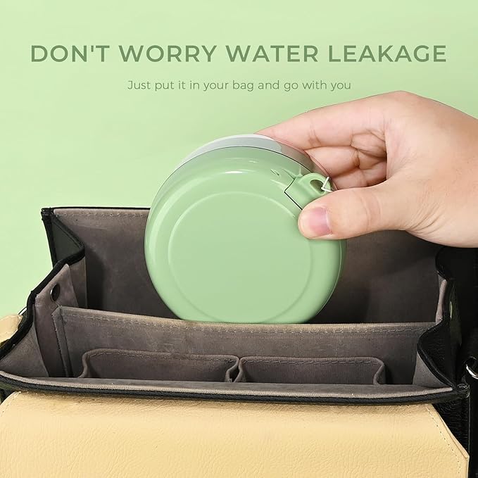 Denture Case, Leak Proof Denture Bath Cup, Denture Soaking Container Cups for Dentures, Retainers, Mouth Guard Storage Case, Full & Partial Denture Cleaning Holder Box with Strainer, Green