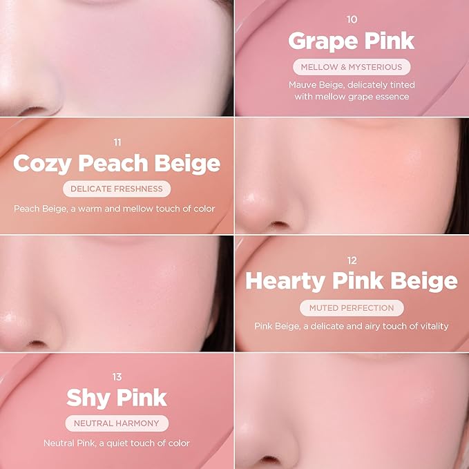 lilybyred Luv Beam Cheek Balm | Heart-Shaped Korean Cream Blush, Semi-Matte Finish, Long-Lasting, Blendable & Buildable, Soft Creamy Texture, Lightweight, Natural Flush, 0.12 oz. (05 Cheeky Lavender)