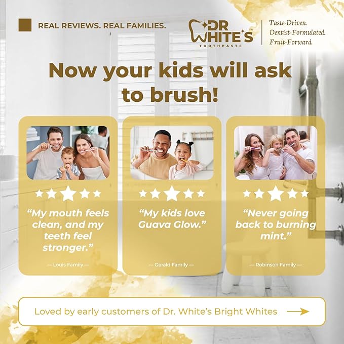 Dr. White’s Fluoride-Free nHA Toothpaste 3-Pack; Dentist-Formulated, Nano Hydroxyapatite + Xylitol, Sensitivity Relief Complex™, Mint-Free, Enamel Safe, Swallow-Safe (3.5 Oz, Pure Pineapple)