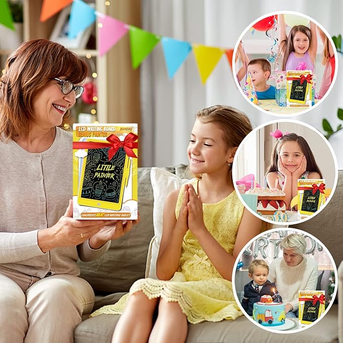 Toddler Toys for 3-6 Years Old Girls Boys, LCD Writing Tablet 8.5 Inch Doodle Board, Electronic Drawing Tablet, Drawing Pads,Travel Gifts for Kids Age 3 4 5 6 7 Year Old Girls Boys (Pink)