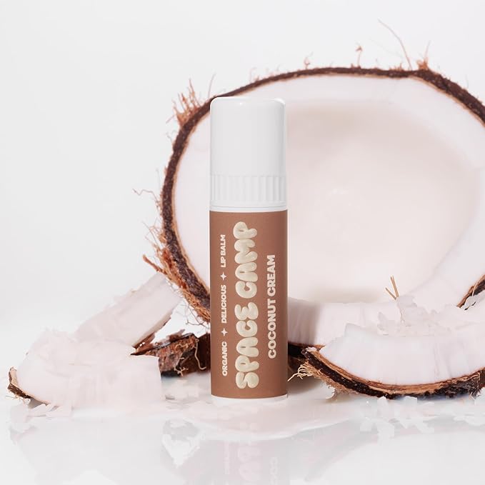 Wellness Jumbo Lip Balm - Coconut Cream Organic Flavored Balm (2 Pack)