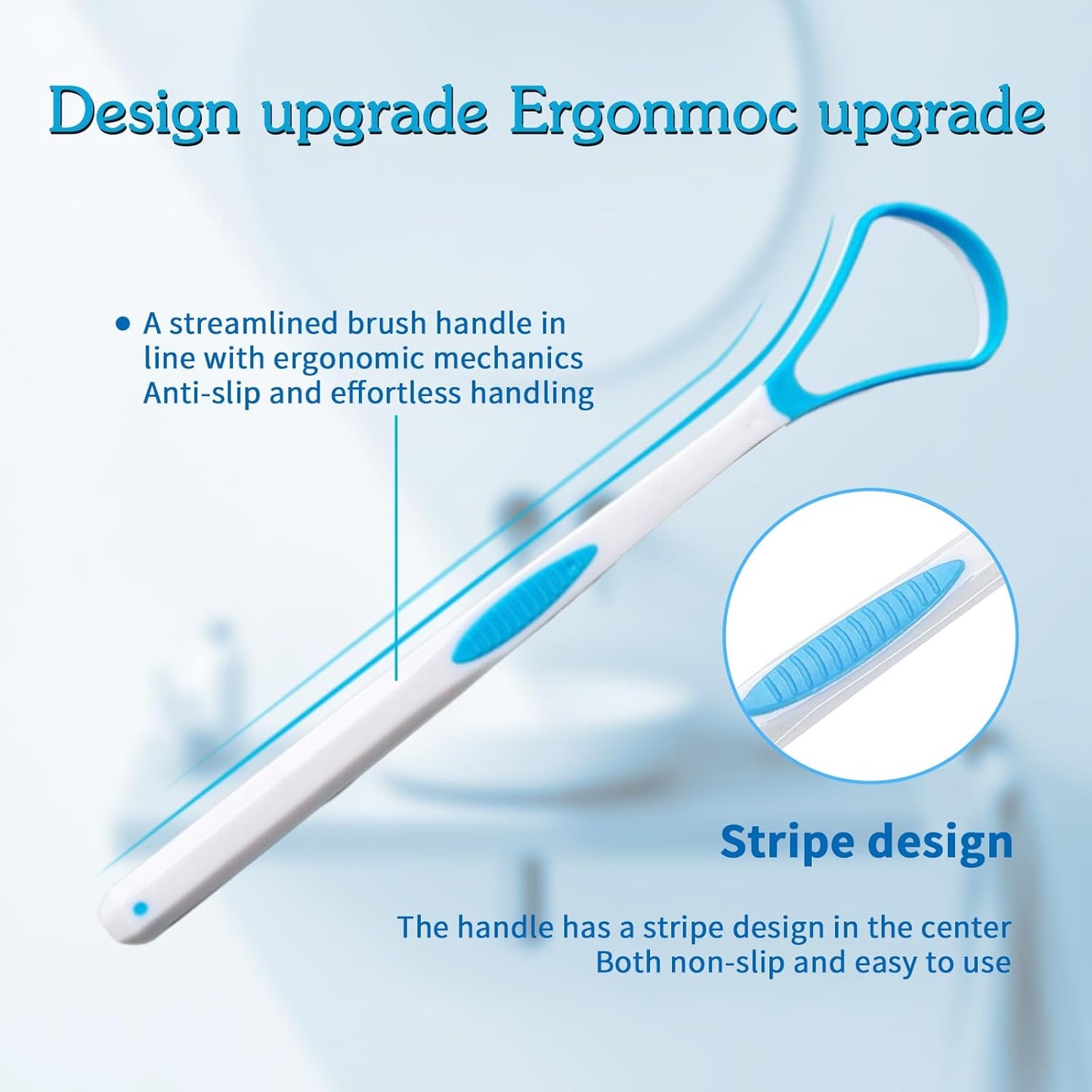 5 Pieces Tongue Scraper Cleaner for Adult & Kids, Colorful Plastic Tongue Brush Oral Care Scrapers Kits for Fresh Breath Mouth Health Cleaning Accessory