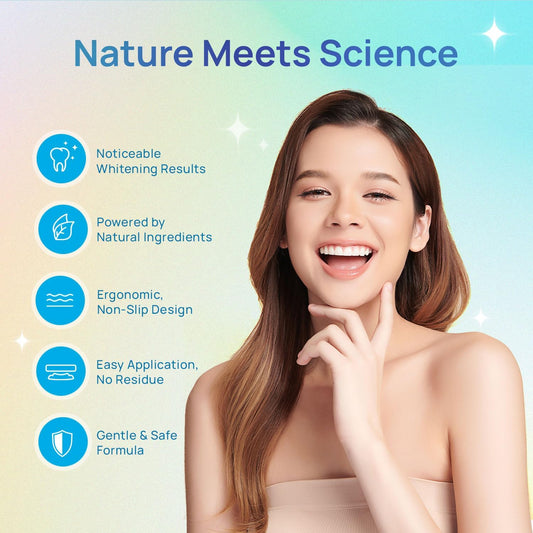 Whitebite Pro Natural Pap Teeth Whitening Strips (14 Treatments / 28 Strips) | Pineapple & Coconut Enzyme Formula | Enamel-Safe, Non-Slip, Gentle for Sensitive Teeth
