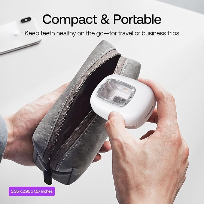 UV Toothbrush Covers Case and Holder,Dual UVC Light(2X Stronger), Clear Window,Toothbrush Cleaner Portable Brush Cover and Travel Case Fits Most Electric and Manual Toothbrushes