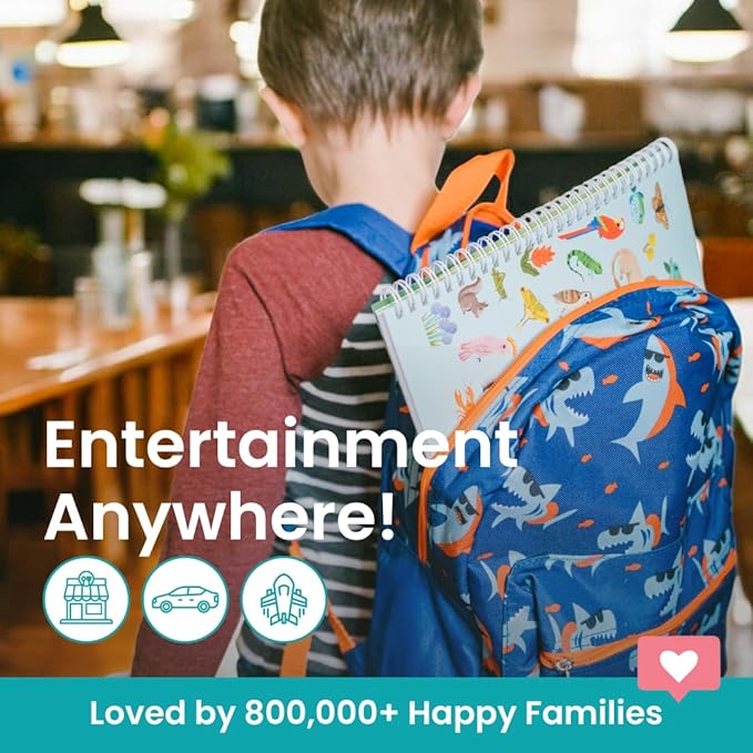 Cupkin Llama Sticker Book Activity for Kids, Toddler Airplane Travel Essentials, 300+ Llama Stickers for Kids + 12 Scenes + 12 Coloring Book Pages, Animal Lover Gift, Children's Crafts Ages 2-8