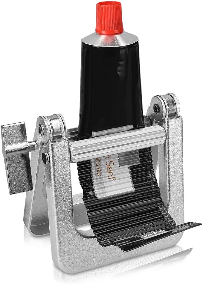 kwmobile Metal Toothpaste Tube Squeezer - Large Multifunctional Tube Wringer Roller Dispenser for Hair Color Dye, Paint Tubes, Hand Cream, Cosmetics