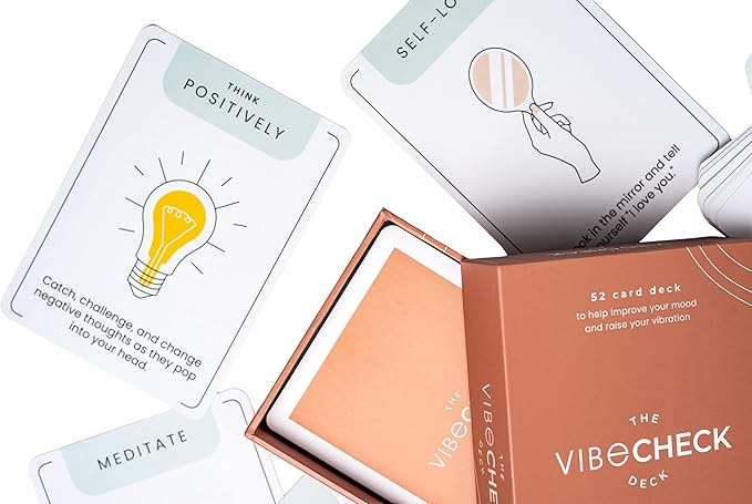 Mindfulness in A Deck | Mindfulness Tool | Self-Help | Prompts for Stress Relief, Kindness, Gratitude, Relaxation, Anxiety, & Grounding | Mindfulness Gift | Great for All Ages