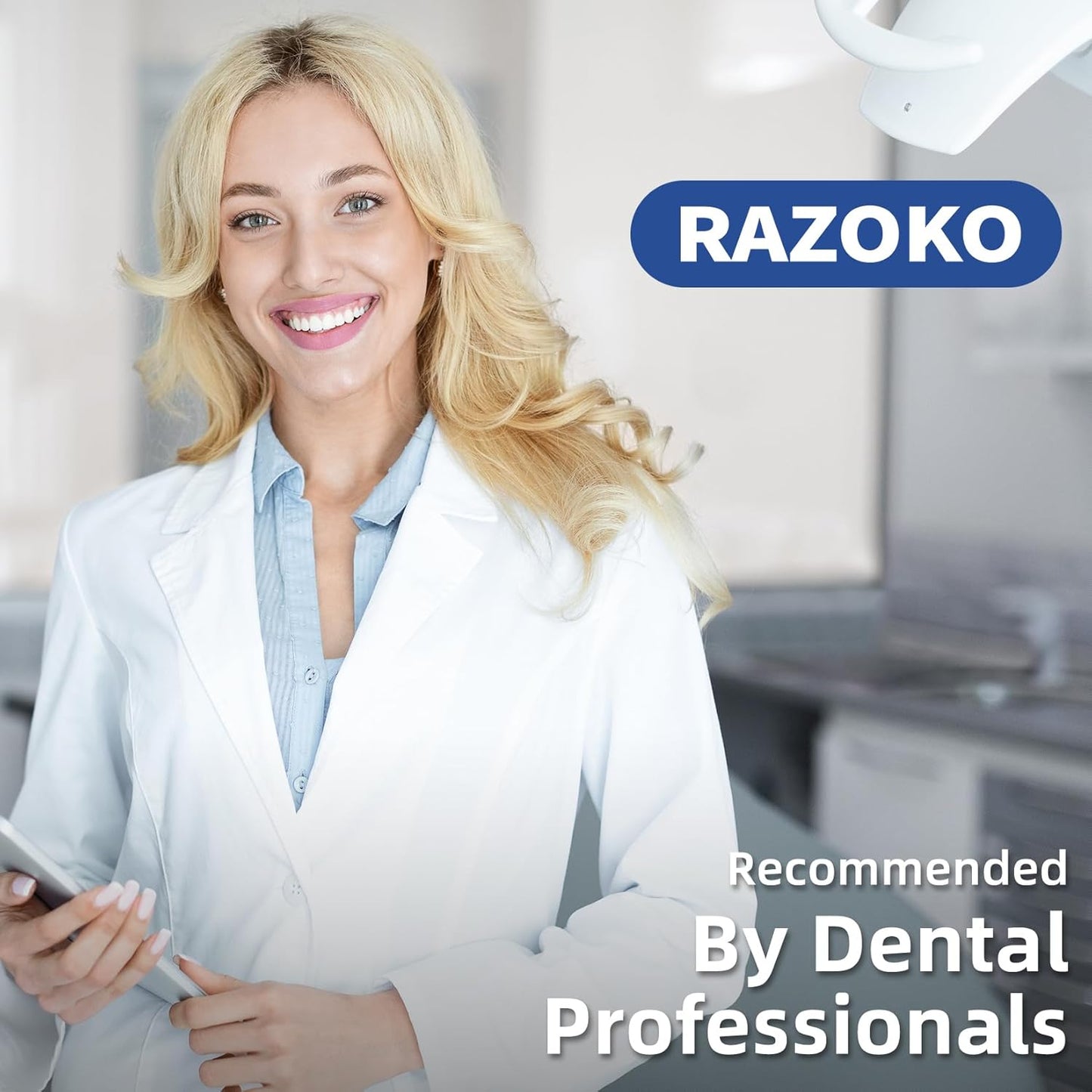 RAZOKO Coconut Oil Dental Floss Expanding Dental Floss Suitable for Wide Spaces (55 Yards, 4 Count) - Mint Flavor