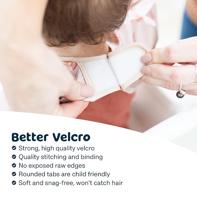 Tiny Twinkle Long Sleeve Bib for Babies & Toddlers – Waterproof Smock Bib for Eating – Machine Washable & Mess-Proof, Baby Feeding Essential & Shower Must-Have(Boho Rainbow, 2-4Y)