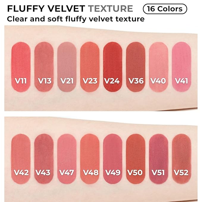 BBIA Last Velvet Tint NEW - Soft Creamy Matte Finish Lip Stain, Blur Effect & Velvety Texture, Long-Lasting, High Pigment, Non-Drying, Vegan, Korean Lip Makeup (V16 MORE GRACEFUL, Pack of 1)