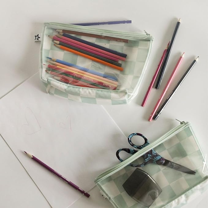 Tiny Twinkle Diaper Bag Organizing Pouches | Mess-Proof Clear Front Travel Organizer Bags | TSA Approved Toiletry Bag Set for Baby and Mom Essentials