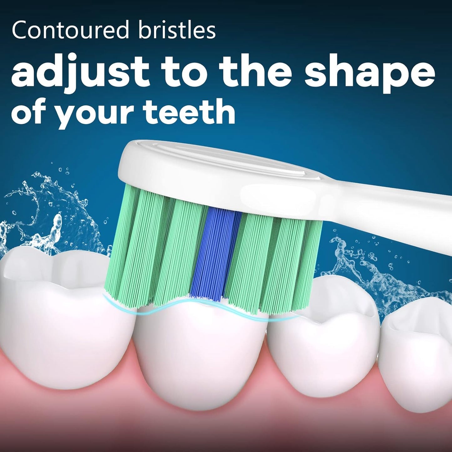 Toptheway Toothbrush Replacement Heads Compatible with Philips Sonicare ProtectiveClean DiamondClean C2 G2 W 4100 5100 5300 Plaque Control, 10 Pack