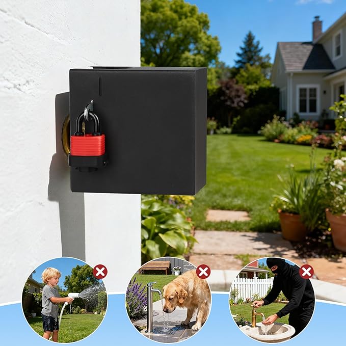 Faucet Cover Child Proof & Pet Proof - Sink Faucet Lock for Kitchen, Bathroom & Drinking Water Faucets | Secure Spigot Guard for Kids, Toddlers & Pets (Large)