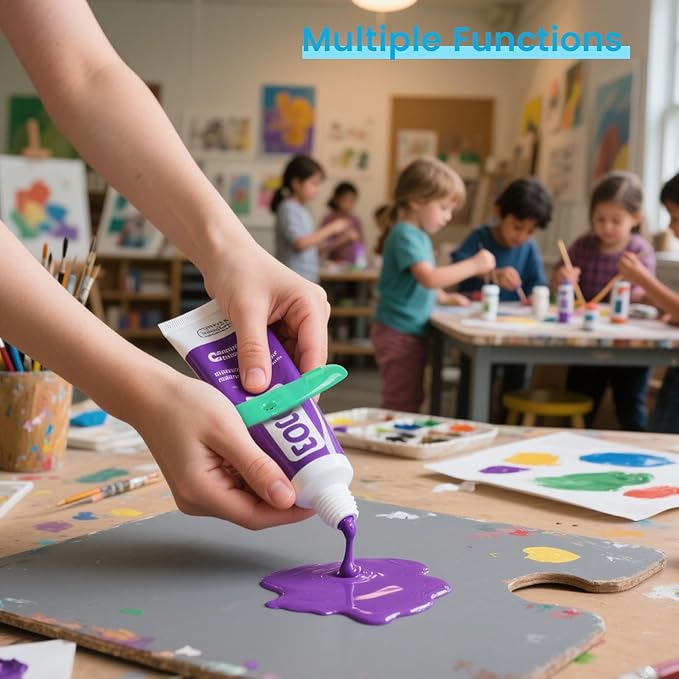 LOVEINUSA Toothpaste Tube Squeezer Dispenser, 4PCS Hanging Tooth Paste Clips Roller Squeezer Holder for Saving Toothpaste Facial Cleanser Creams Paint Hair Gel Glue