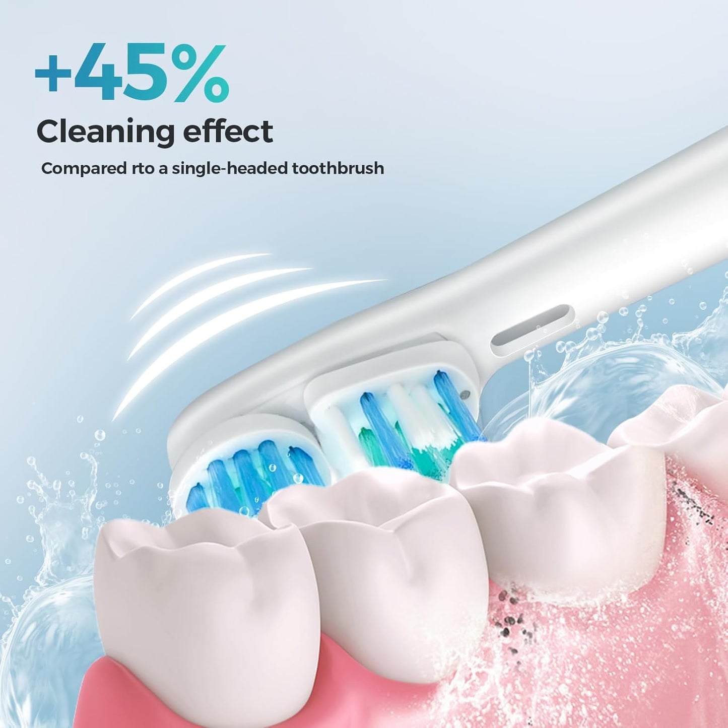 16 Pcs Double Heads Replacement Toothbrush Heads Compatible with Oral B Braun,Electric Toothbrush Heads Refill for Pro 500/1000/1500/3000/7000/8000/9600