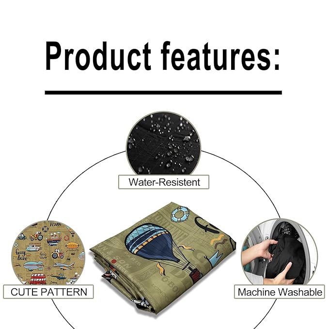 Hair cutting Capes for Kids Waterproof Salon Capes Shampoo Capes for Boys Girls Children - 39"× 51" (Traffic Vehicle Desgin)