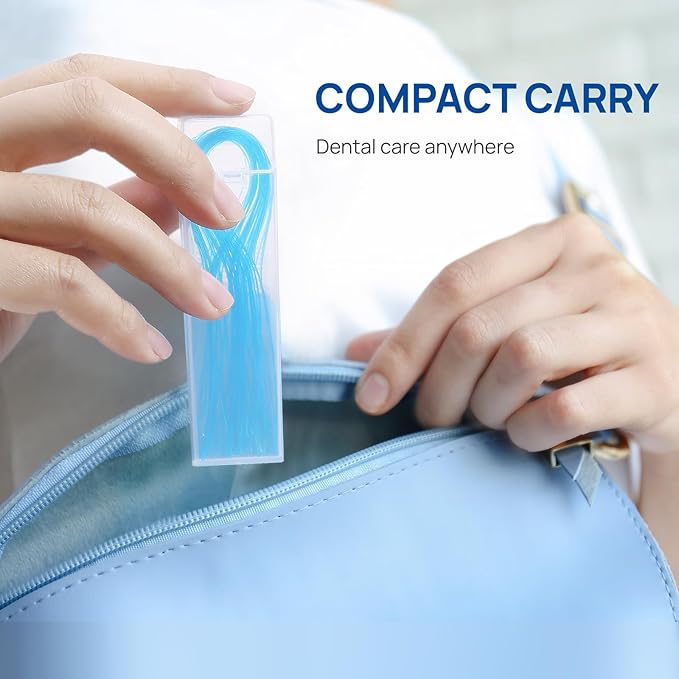 JMU 500 Count Floss Threaders for Braces, Bridges, Implants, 50 Count, Pack of 10