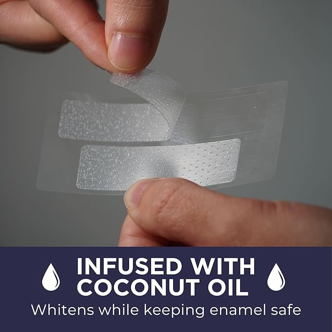 Teeth Whitening Strips for Men – Mint Fresh | 14 Treatments | Enamel Safe Hydrogen Peroxide Formula with Mint | FoamFlex™ Technology | No Sensitivity, Professional Whitening Kit.