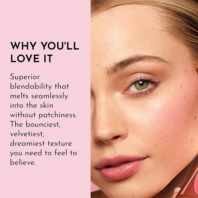 LAWLESS Pinch My Cheeks Soft-Blur Cream Blush - Valentine - Premium Blush with Natural Ingredients to Re-Energize and Protect the Skin While Imparting a Soft, Cloudy Finish - 0.18 oz