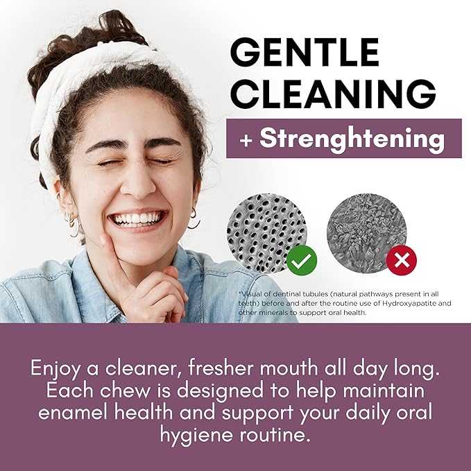 Underbrush Berry Remineralizing Gum, Sugar Free Xylitol Gum With Hydroxyapatite, Supports Fresh Breath and Oral Health, Tree Sap Base, Gluten Free, No Sucralose or Aspartame, 4 Pack