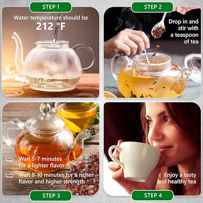 TeaDreamTea – Carrot Hibiscus Rosehip - Loose Leaf Herbal Bulk Tea - Caffeine-Free - Vitamins Rich - Boost Immune System - Carrot Raw from USA - Hot and Iced Tea - 6 ounce / 170 g