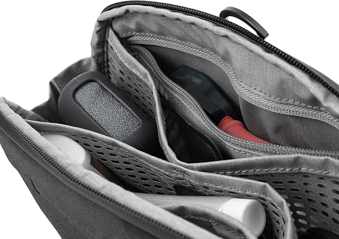 Peak Design Small Wash Pouch, Coyote, Ocean Edition, Travel Toiletry Bag, Upright or Hanging Dopp Kit with Pockets, Magnetic Toothbrush Pocket, Wide UltraZip Opening, Toiletry Bag for Men and Women