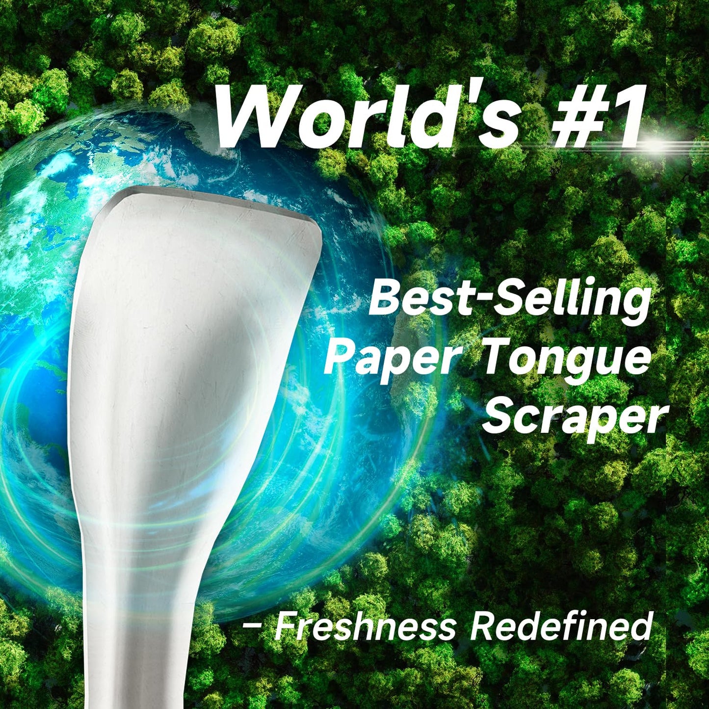 Dr. Emma Tongue Scraper, 120 Count, Disposable Tongue Cleaner for Adults, Paper Hygienic Scraper, Clean Tongue, Promote Fresh Breath (Pack of 2)