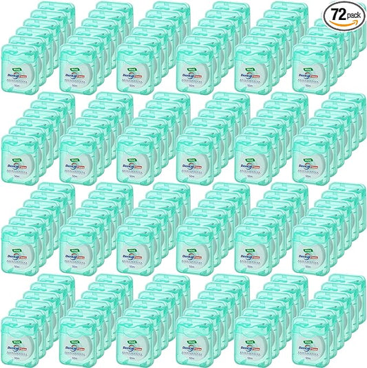 Geiserailie 72 Pack Dental Floss Bulk 50m Each Mint Travel Dental Floss Oral Care for Teeth and Gum Protection(Mint Green)