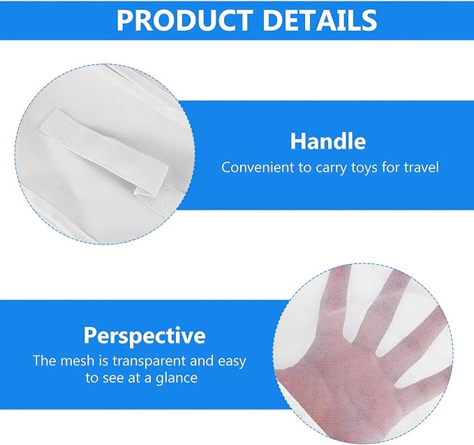 Blingbin Bath Toy Organizer, 2 Compartments Bathtub Toy Storage Organizer, Quick Access Bath Toy Holder for Bathtub, Quick Dry Wide Opening Mesh Shower Toy Holder for Kids Toddlers