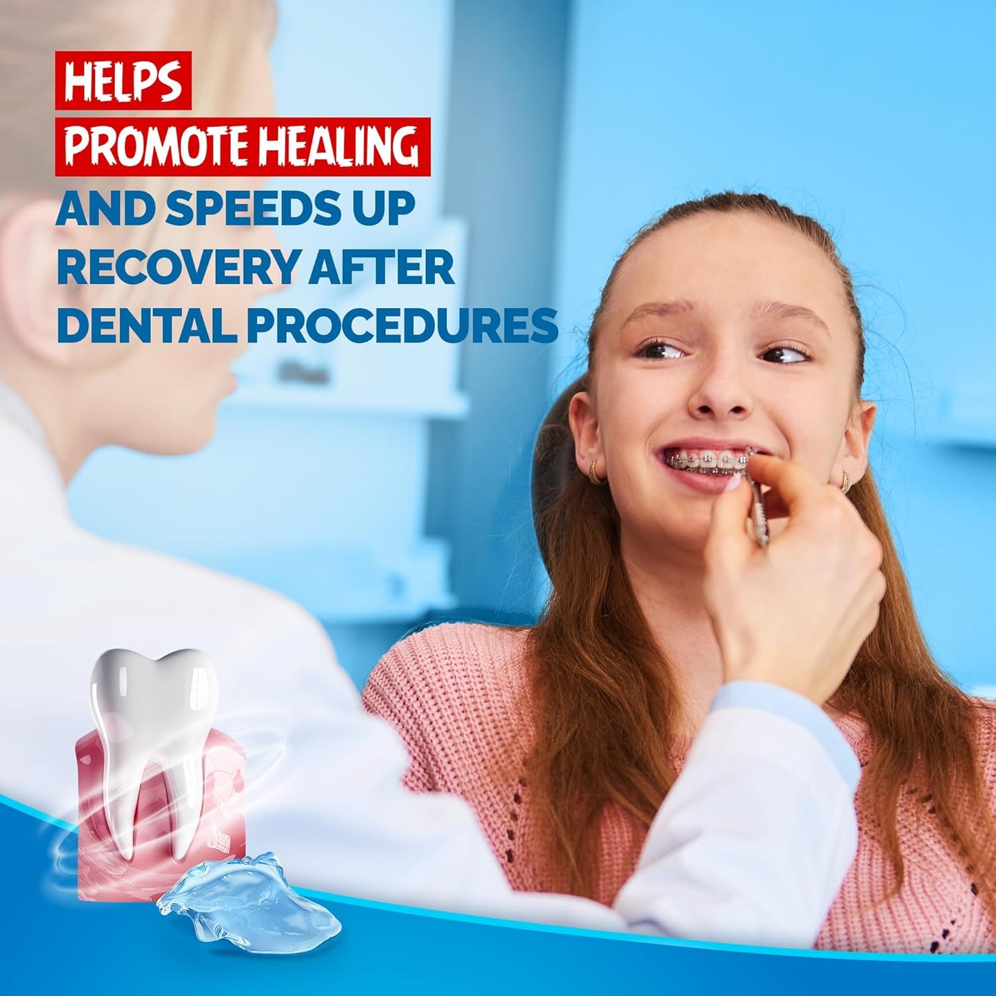 Gengigel Teen Hyaluronic Acid Oral Gel for Mouth & Gum Discomfort (15 ml), Soothes Irritation, Promotes Natural Healing & Protects Delicate Oral Tissue, No Paraben or SLS, Vegan & Kosher