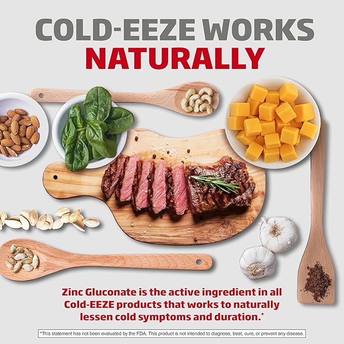 Cold-Eeze Plus Defense Natural Citrus with Elderberry Zinc Lozenges, 25 Ct (Pack of 2)