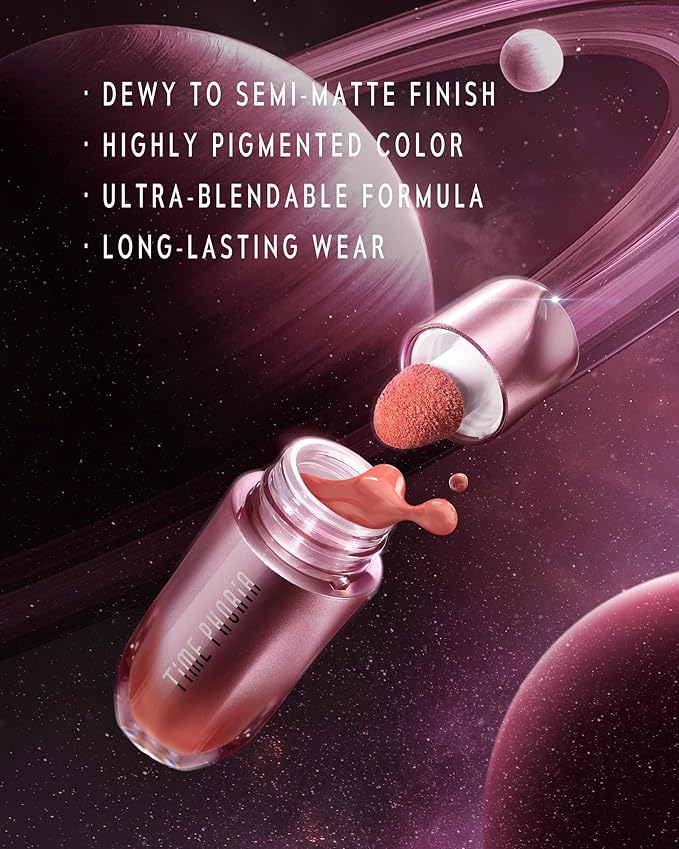 Liquid Blush Makeup for Cheeks, Natural Matte Finish, Blush Tint Stick, Multi-Use, Long-Lasting Lip & Cheek Makeup, Lightweight (02)