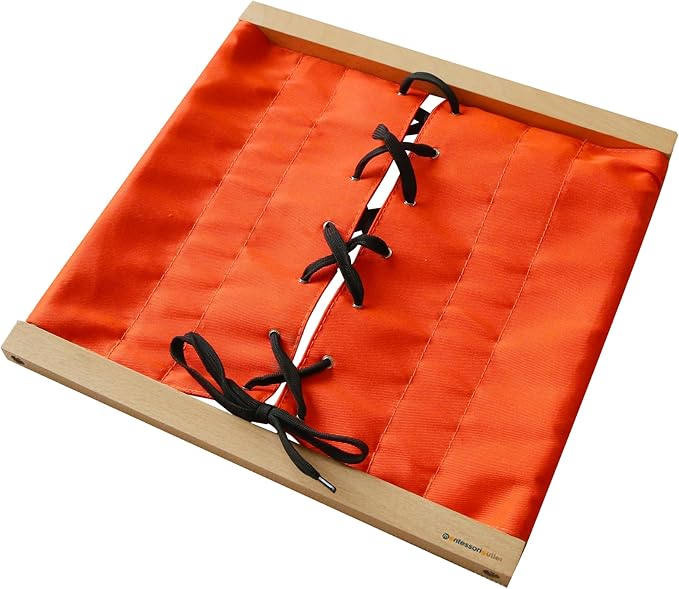 MONTESSORI OUTLET Lacing Frame | Practical Life Material for Toddlers & Preschoolers, Develop Fine Motor Skills & Independence (Ages 3-6)