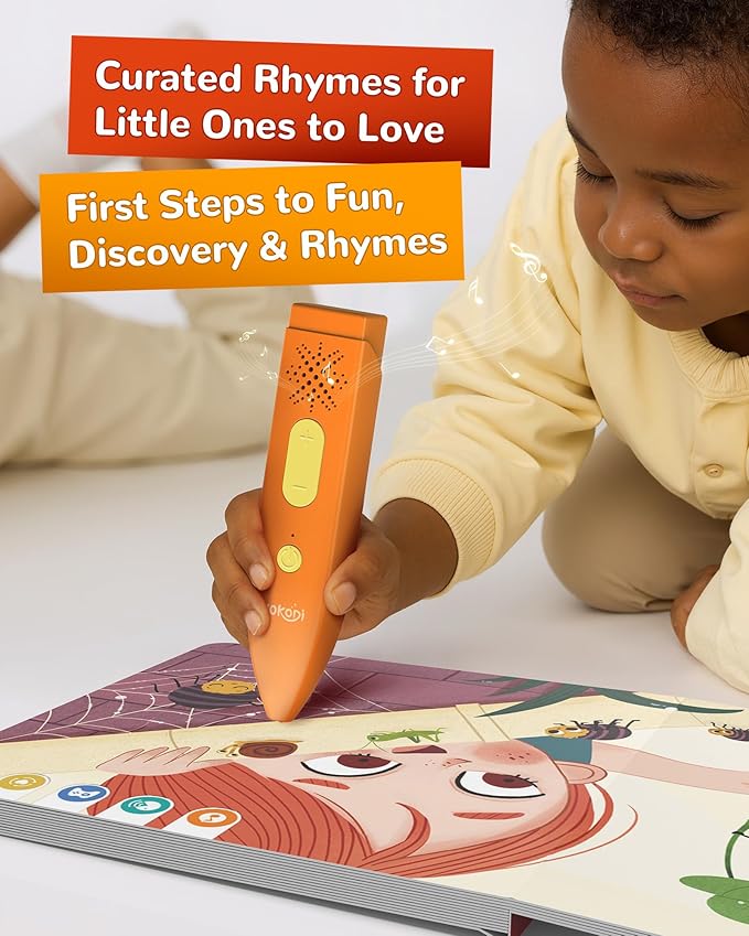 KOKODI Talking Pen Books Sets, Autism Sensory Games, Interactive Audio Sound Books Kids Learning Electronic Toys for Toddlers Kids, Early Educational Gifts Birthday Gifts for Boys Girls Age 2 3 4 5