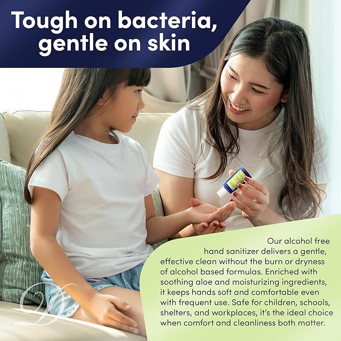 Terra Pure Hotel Hand Sanitizer Gel | Mini Hand Sanitizer Bulk | Alcohol-Free with Organic Aloe Vera | 1oz Bottles