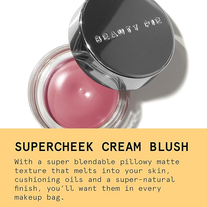 Beauty Pie Supercheek Cream Blush (Bare); A universally-flatting cool-toned nude pink shade; From one of the leading labs in Italy