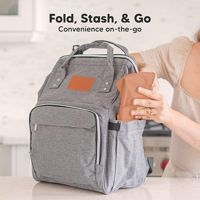 3-Pack Waterproof Baby Bibs for Eating - Lightweight Toddler Feeding Bibs with Large Food Catcher, Mess Proof, Food-Grade Baby Eating Essentials, Easy to Put On & Clean (Fleur)