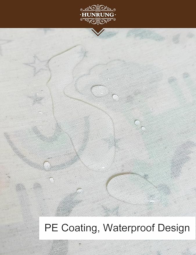 HUNRUNG Rectangle Storage Basket Cute Canvas Organizer Bin for Pet/Children Toys, Books, Clothes Perfect for Rooms/Playroom(REC-Star Unicorn)