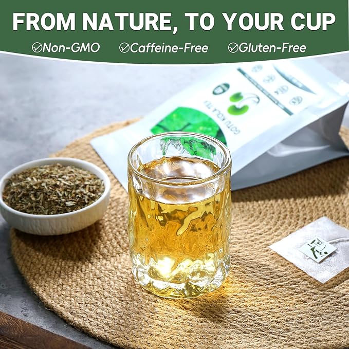 TEARELAE - Gotu Kola Tea Bags - 40 Count - 100% Pure Cut & Sifted Centella Asiatica - Natural Premium Herbal Tea For Health - Non-GMO - Caffeine-Free