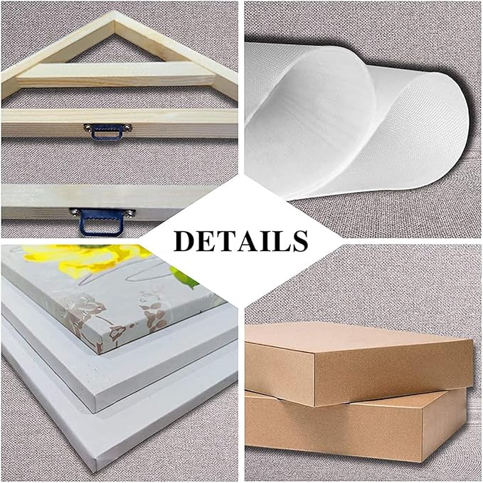 NATVVA Skin Treatment Canvas Painting 3 Pieces Skincare Is The Best Foundation Prints Wall Art Pictures for Beauty Salon Esthetician Decor with Wooden Inner Frame