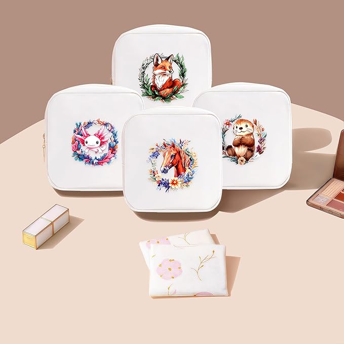 Horse Mini Makeup Bag, Horse Gift For Women Girls, Cute Portable Zipper Pouch Cosmetic Bag For Teen Girls Kids, Small Storage Bag For Sanitary Pad, Period napkin bag!