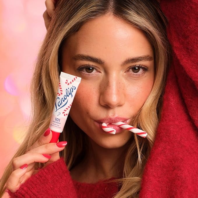 Lanolips 101 Ointment Multi-Balm Candy Cane (0.35 Ounce)