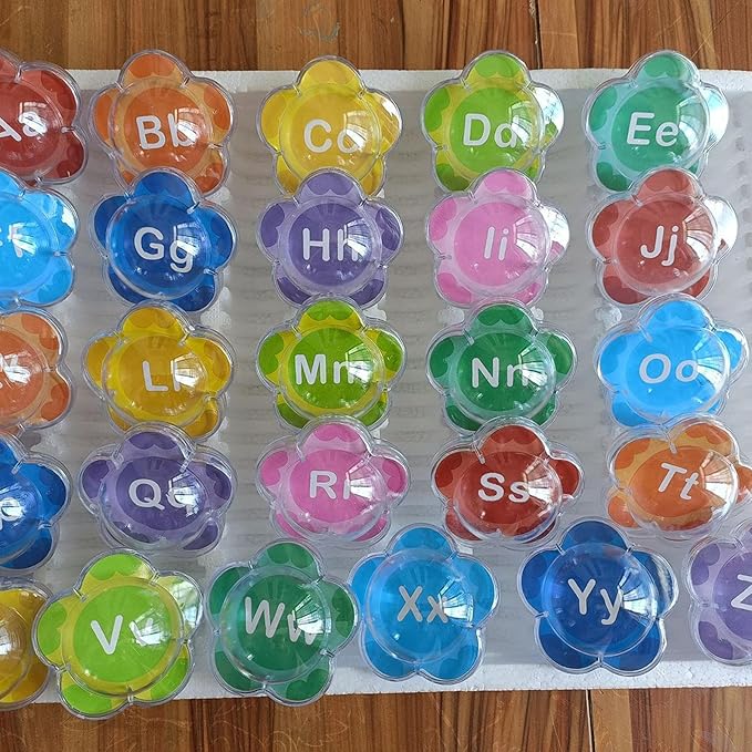 Bath Letters - 26 Pieces Floating Alphabet Set, Waterproof Educational Toys | Fun Learning Tools for Kids, Pool Beach and Bathtub Play, Early Education Entertainment Supplies, 5.5x5cm