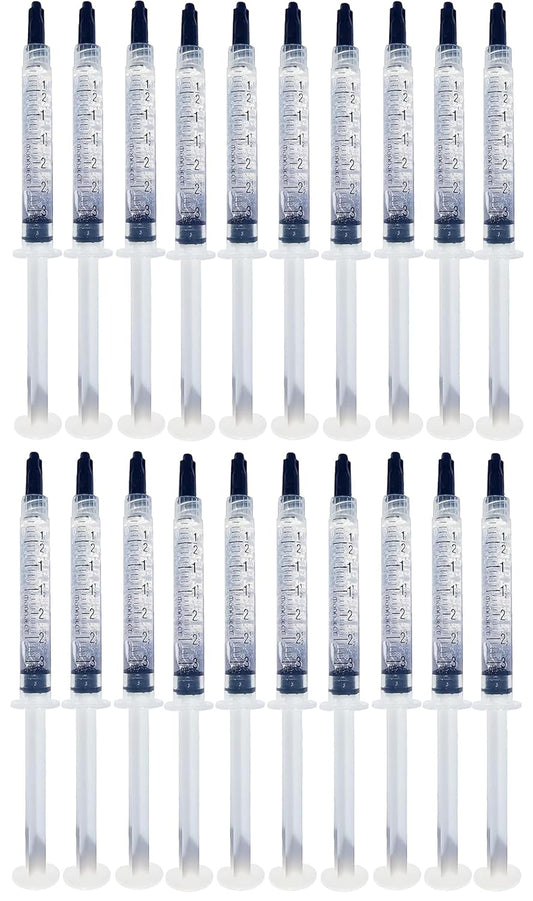 Bright White Smiles 44% Whitening Gel – 20 Syringes(3ml) – Fast-Acting Carbamide Peroxide Teeth Whitener