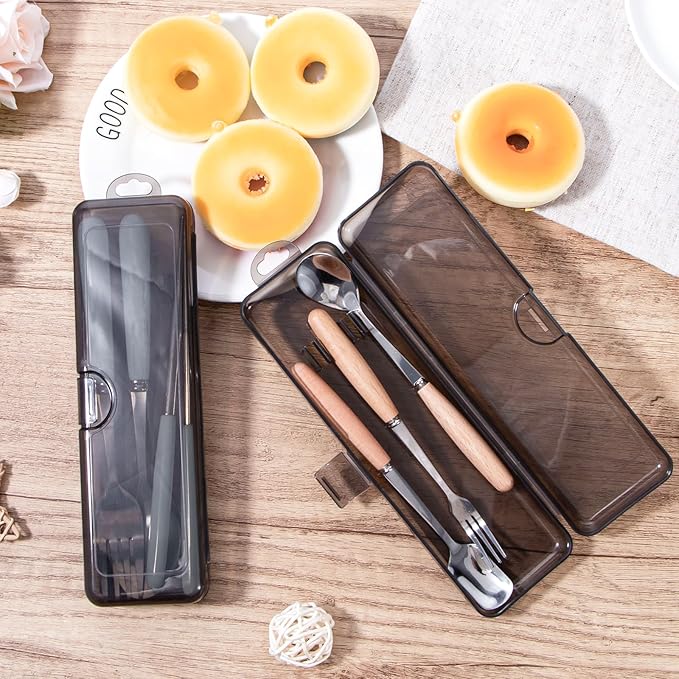 Toothbrush Travel Case 2 Pack, Clear Black Toothbrush Case Holder Travel Size Plastic Toothbrush Holder Toothpaste Storage Container Portable for Traveling, 7.87 x 2.36x 1.18”