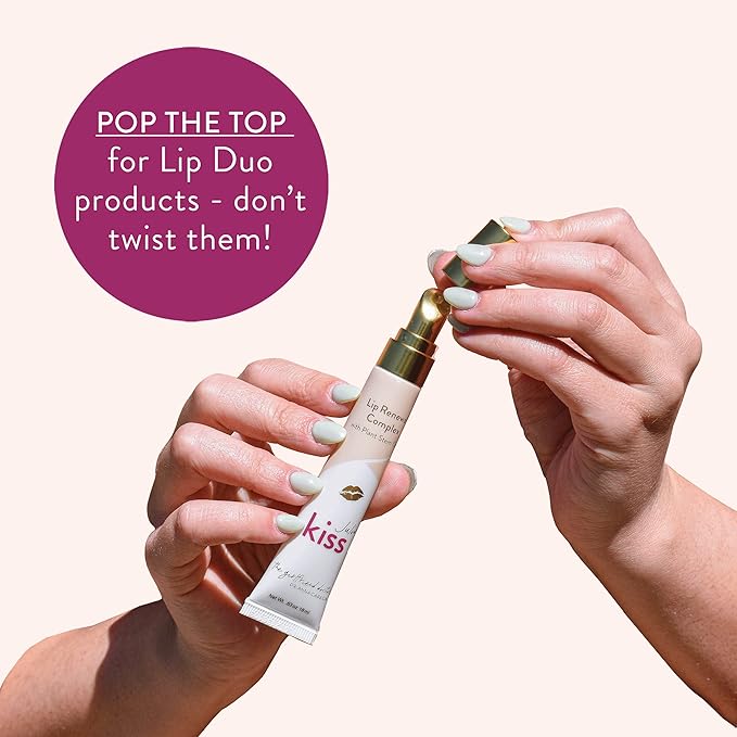 Kiss Lip Duo by Dr. Anna Cabeca – Moisturizing Cream + Lip Renewal Complex Set for Daily Skin Hydration